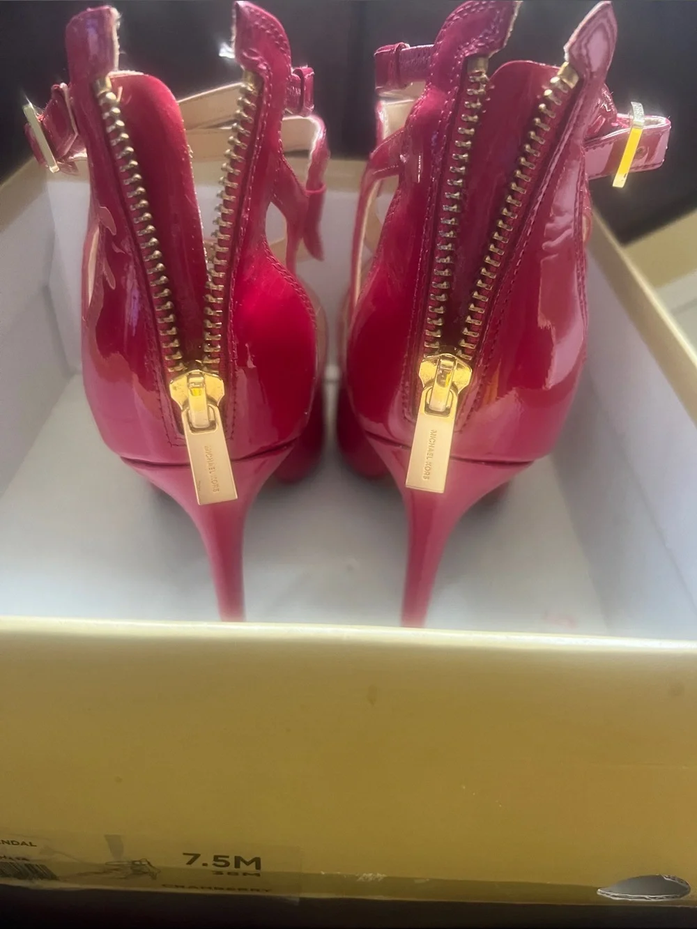 Michael Kors shiny red